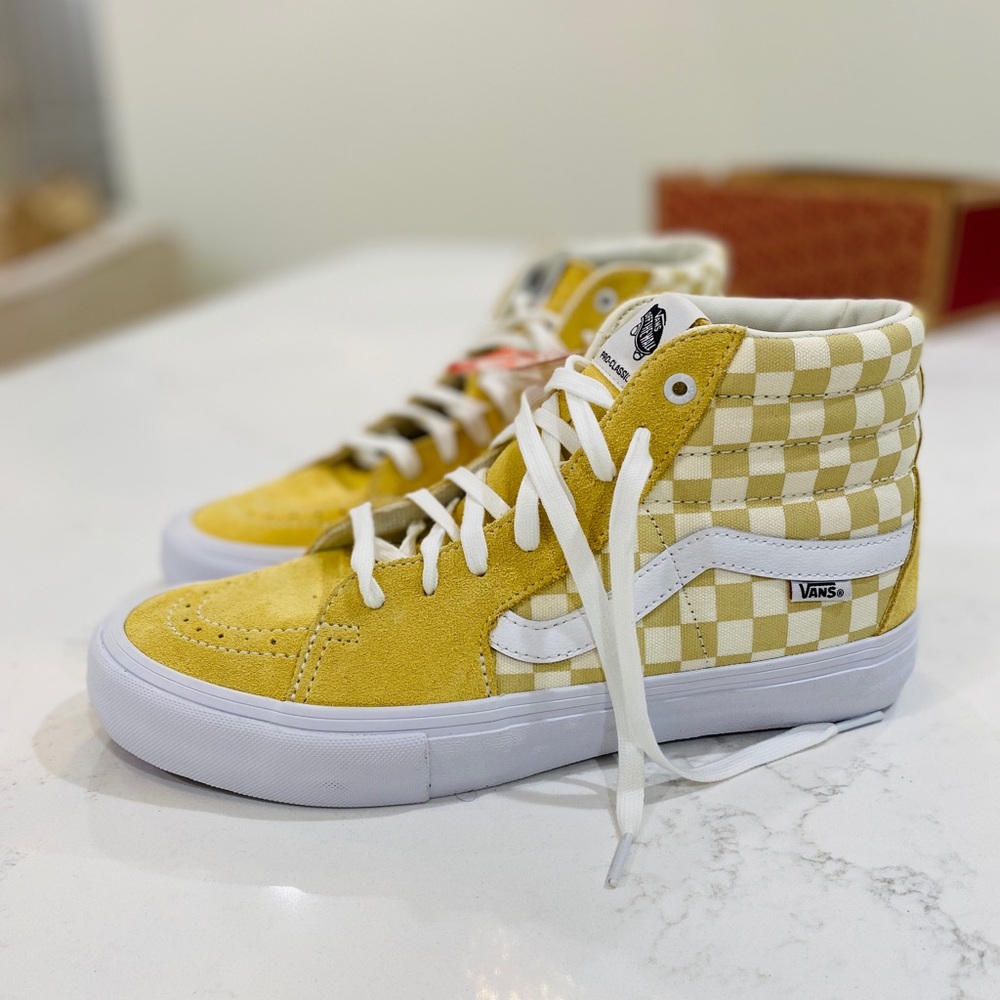 Sk8-Hi Pro Checkerboard Vans - Picture 4 of 12